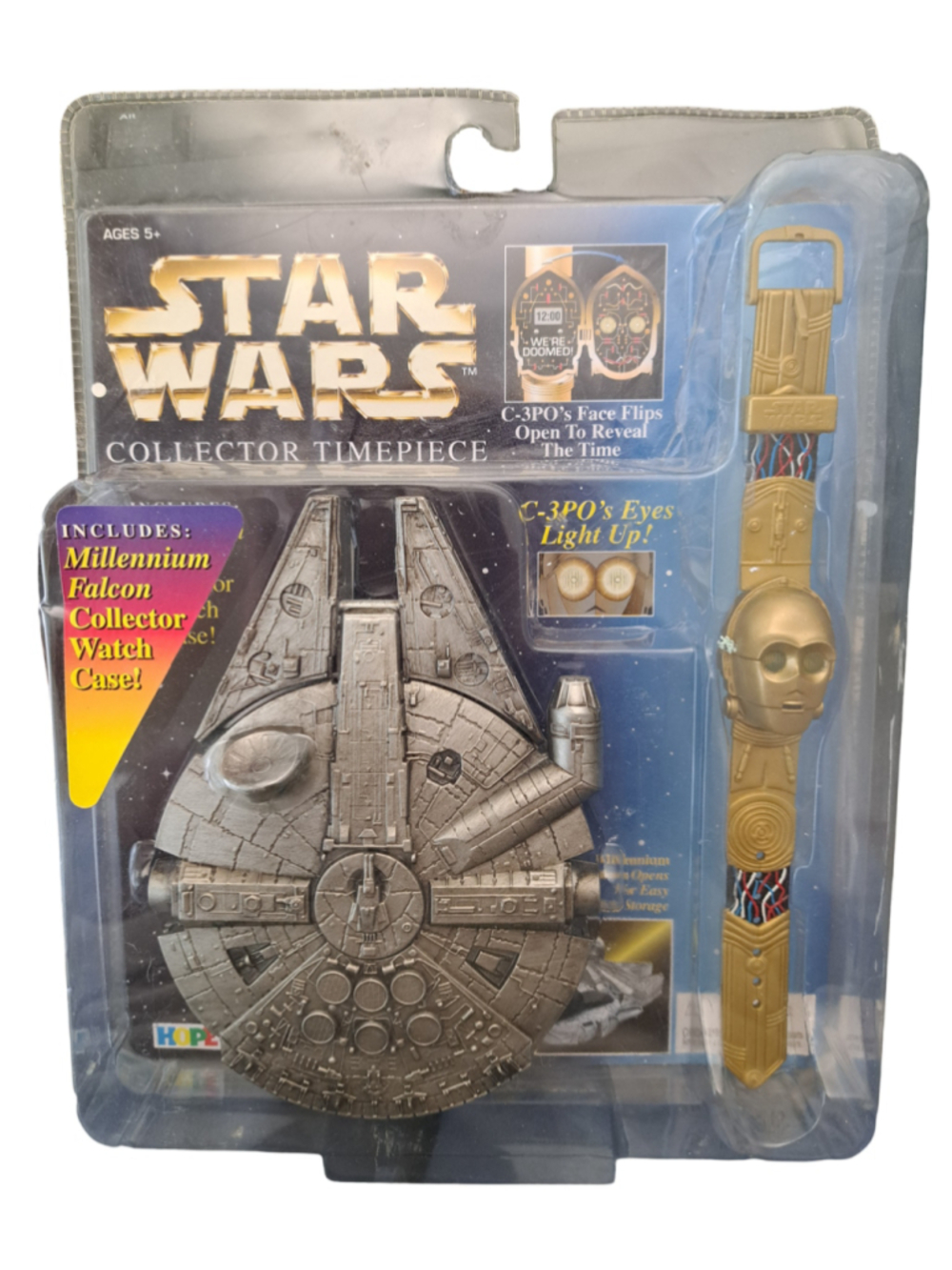 Vintage 1996 Star Wars C-3PO Collector Timepiece Watch – New in Package